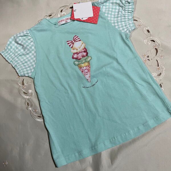 Tシャツ 女の子 カットソー 女の子 トップス 120 スイーツ柄 Tシャツ