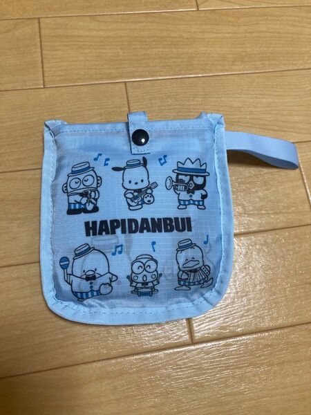 はぴだんぶい エコバッグ サンリオ ポチャッコ ハンギョドン ばつ丸 サム けろっぴ ペックル