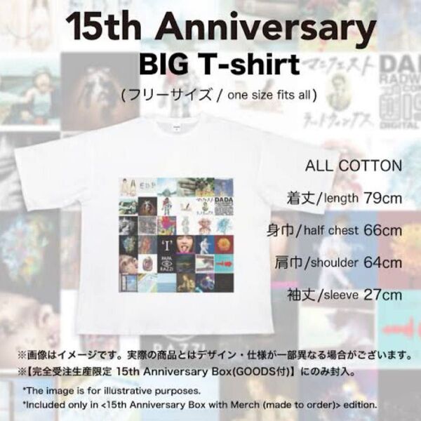 RADWIMPS 15th Anniversary 限定生産 Tシャツ 未着用 ラッドウィンプス FOREVER DAZE ラッド