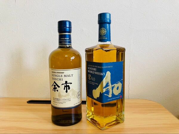 ニッカウイスキー余市 サントリーAo碧(アオ)2本セット