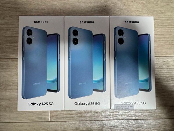 新品未使用品 SAMSUNG Galaxy A25 5G simフリー 3台セット 一括購入残債無し