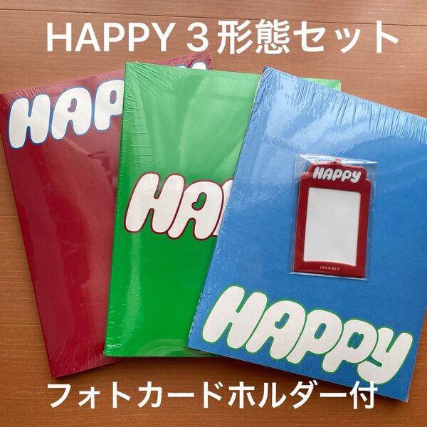 BTS JIN ジン Solo Album 'Happy' ハッピー 全3形態 カードホルダー付