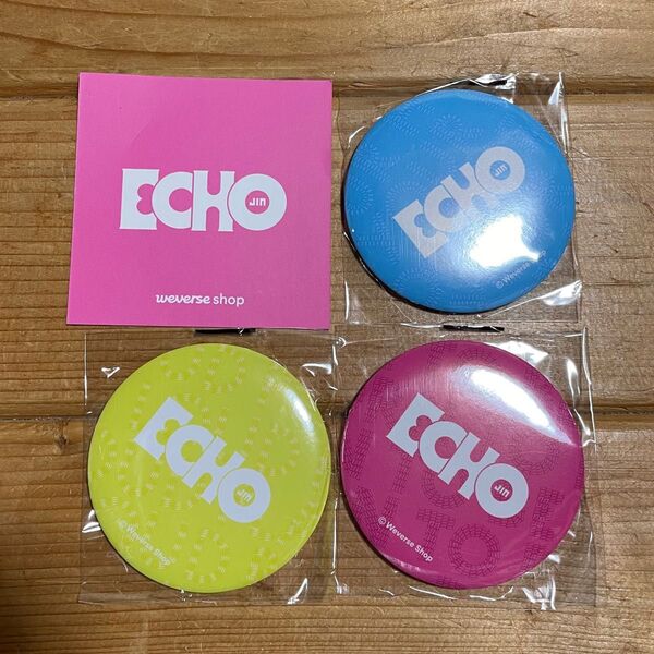 JIN ジン ECHO weverse shop 予約特典 ロゴ入りハンドミラー 全3個セット