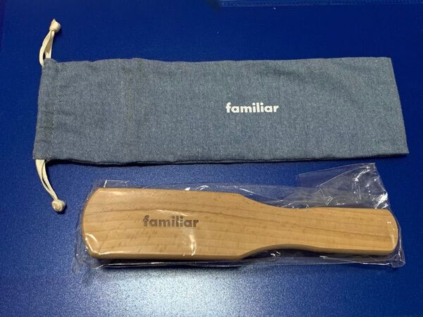 ファミリア 洋服ブラシ familiar 木製 豚毛洋服ブラシ