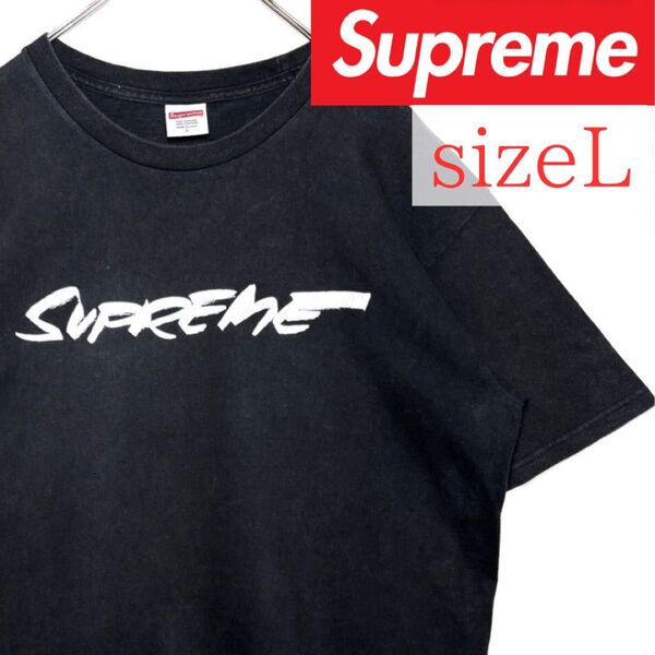 Supreme Futura logo Tシャツ ブラック Lサイズ