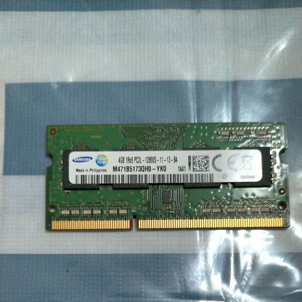SAMSUNG 4GBメモリ PC3L-12800S M471B5173QHO-YKO