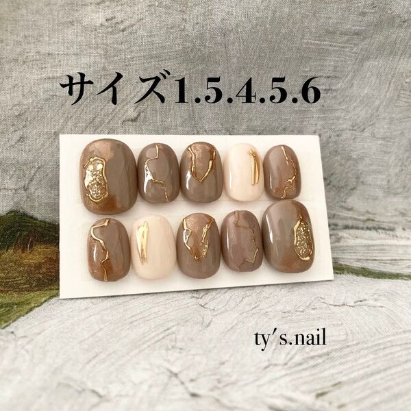 no.70 ネイルチップ ニュアンスネイル ミラーネイル インクネイル 個性派ネイル ラメ シンプル
