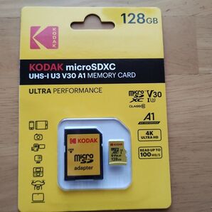 kodak(コダック)microSDカード 128GB アダプタ付き
