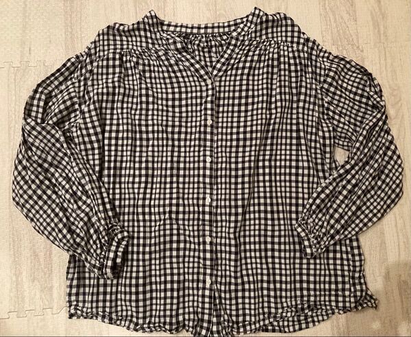 グローバルワーク GLOBAL WORK シャツ ブラウス ギンガムチェック M 長袖