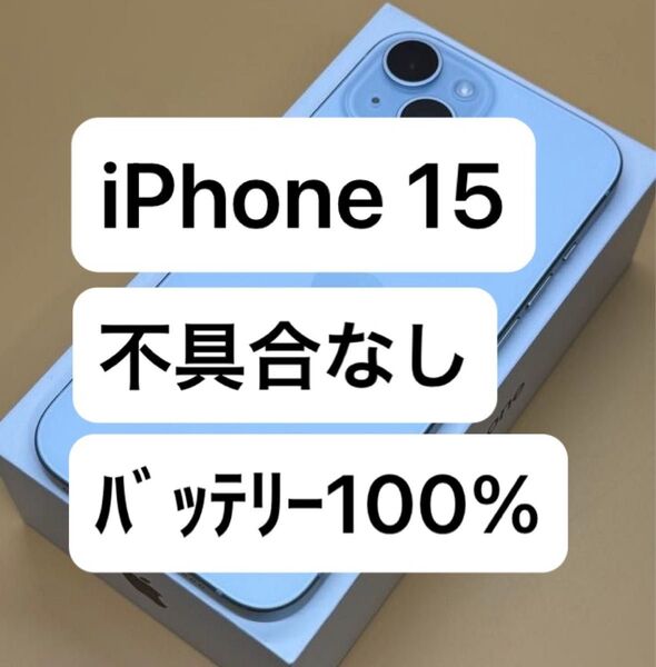 iPhone 15 128GB 国内版SIMフリー