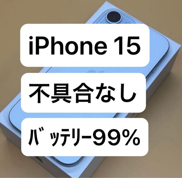 iPhone 15 128GB ブルー 国内Appleストア版SIMフリー