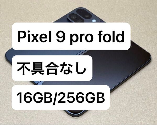 Google Pixel 9 Pro Fold 16GB/256GB Obsidianカラー 不具合なし