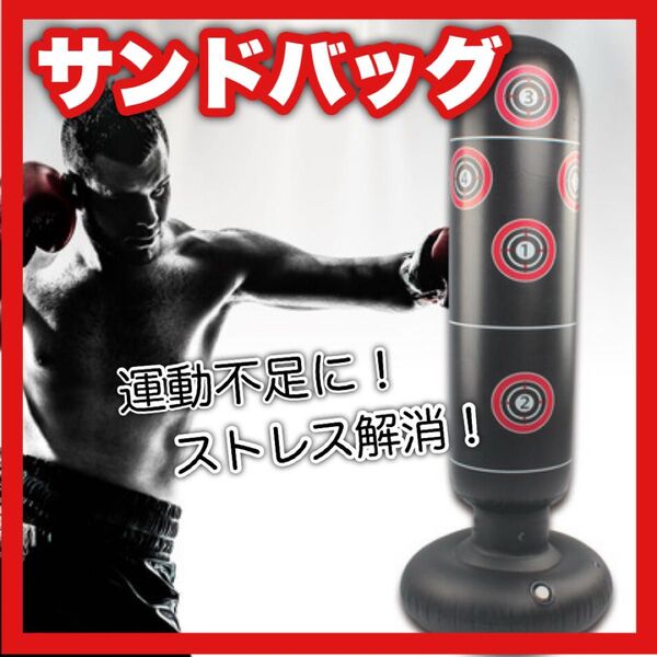 【即日配送】 サンドバッグ 運動 ストレス解消 筋トレ エクササイズ トレーニング ダイエット ストレス発散 ボクシング エアー