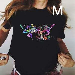 ズンバ Tシャツ ヨガ ダンスウェアZUMBA レディース 普段着 四季兼用 Mサイズ ブラック