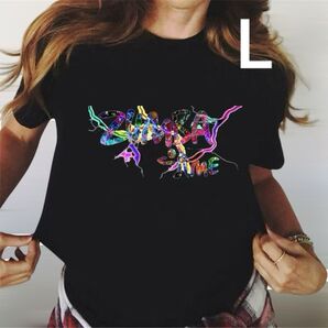 ズンバ Tシャツ ヨガ ダンスウェアZUMBA レディース 普段着 四季兼用 Lサイズ ブラック