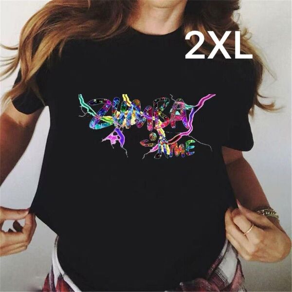 ズンバ Tシャツ ヨガ ダンスウェアZUMBA レディース 2XLサイズ ブラック