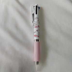 スヌーピー ジェットストリーム3色 ボールペン ハートレター ピンク