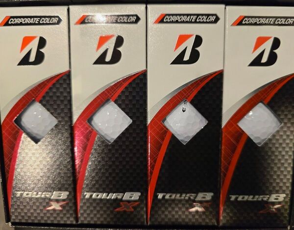 新品ブリヂストン TOUR B 白ゴルフボール 1ダース(コーポレートカラー)