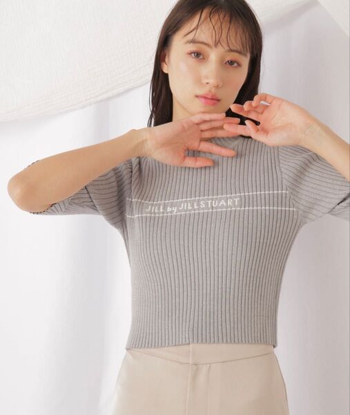 JILL by JILL STUART ロゴジャガードコンパクトニット
