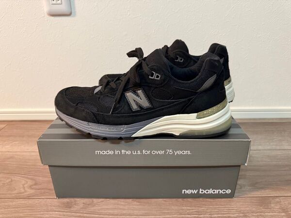 New Balance M992 BL ブラック 27.5cm ニューバランス