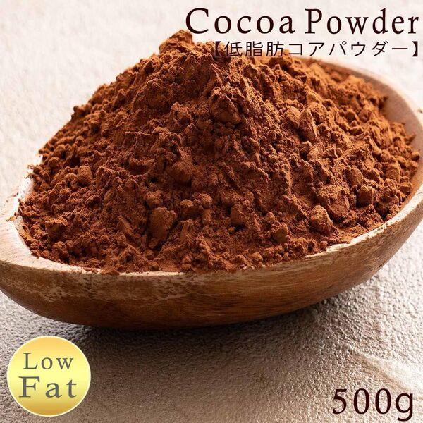 低脂肪ココアパウダー 無糖 無添加 無香料 大容量500g 1袋
