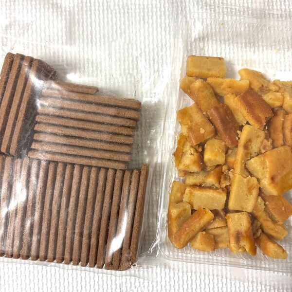 平塚製菓アウトレット ショートサブレ(ココア)&アップルブランデーケーキ 2袋