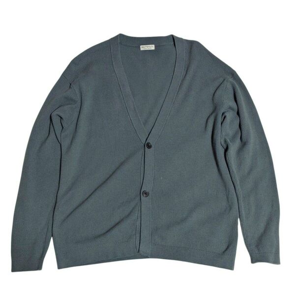 BEAUTY & YOUTH UNITED ARROWS カーディガン Vネック グリーン コバルトブルー ワッフル