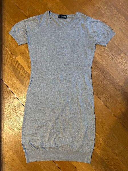 JOHN SMEDLEY ニットワンピース グレー S
