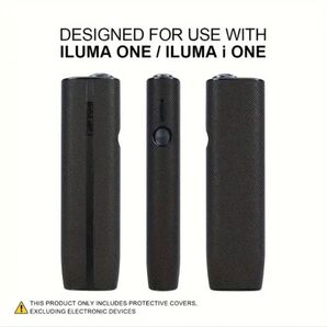 IQOS アイコス イルマワン ILUMA ONE ケース フェイクレザー カバー 黒 ブラック 衝撃吸収 傷防止