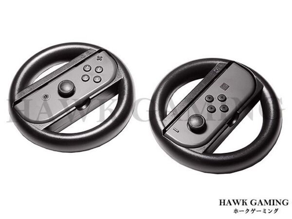 新品 任天堂 Switch 黒色 Joy-Con ハンドル マリオカート 左右1セット ジャイロ ジョイコン