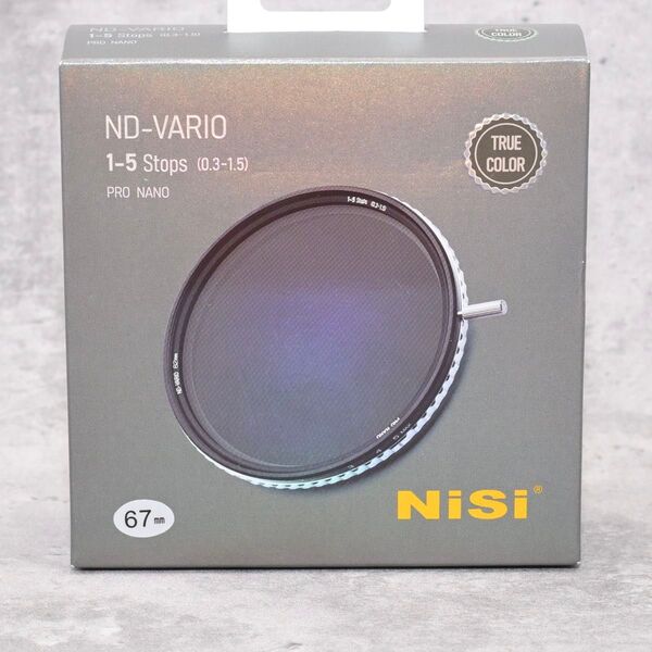 【新品】 NiSi 可変NDフィルター TRUE COLOR ND VARIO 1-5stops 67mm