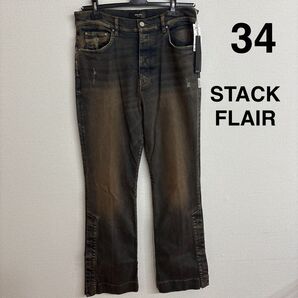 34 AMIRI STACK FLAIR JEAN DARK INDIGO