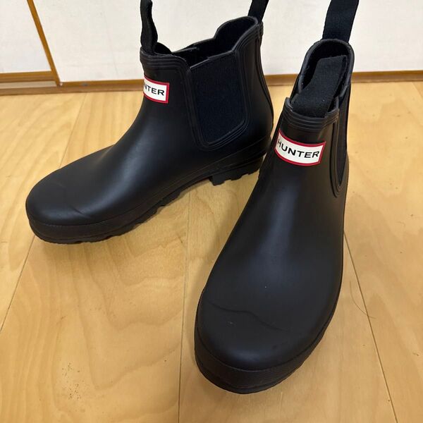 HUNTER レインブーツ サイドゴア 黒 ハンター