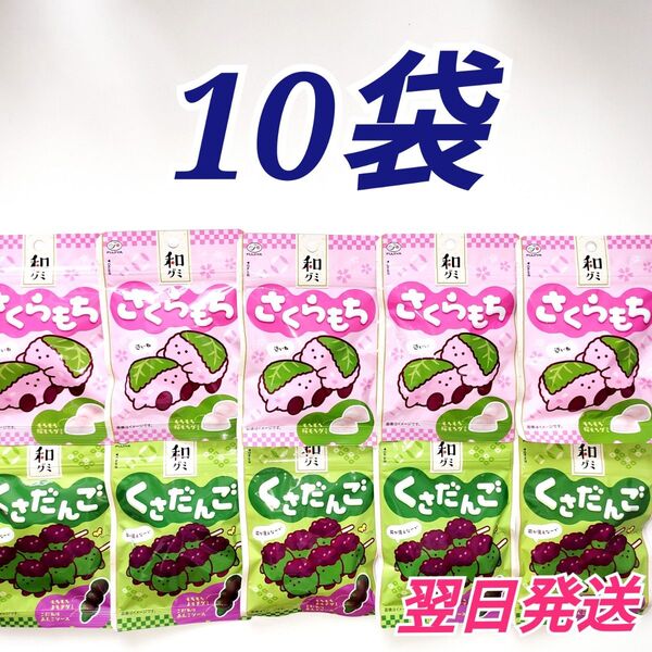 ★不二家★ 和グミ くさだんご さくらもち 10袋セット