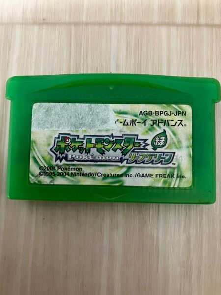 ゲームボーイアドバンス ポケットモンスター リーフグリーン ソフトのみ