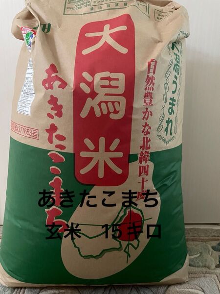 あきたこまち 玄米 15キロ 令和6年度産 令和六年 玄米
