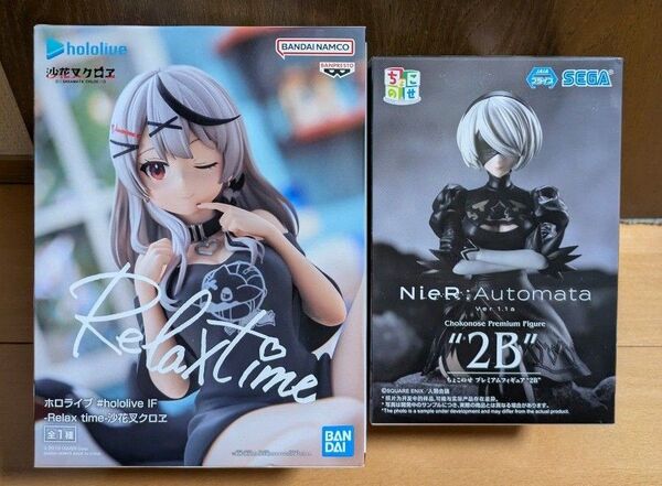 ホロライブ 沙花叉クロヱフィギュア & NieR:Automata 2Bフィギュア 2体セット