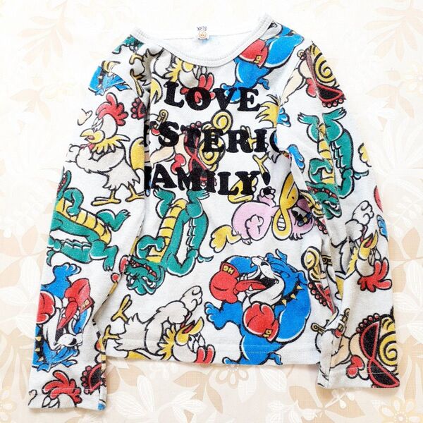 HYSTERIC GLAMOUR 100 110 ロンT 総柄 長袖 ヒスミニ