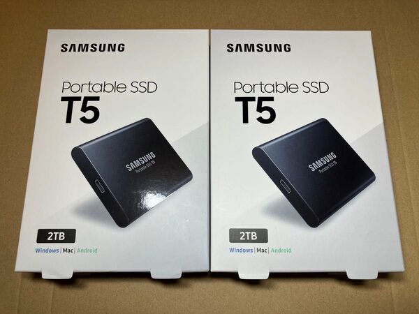 2個セット サムスン ポータブルSSD 2TB