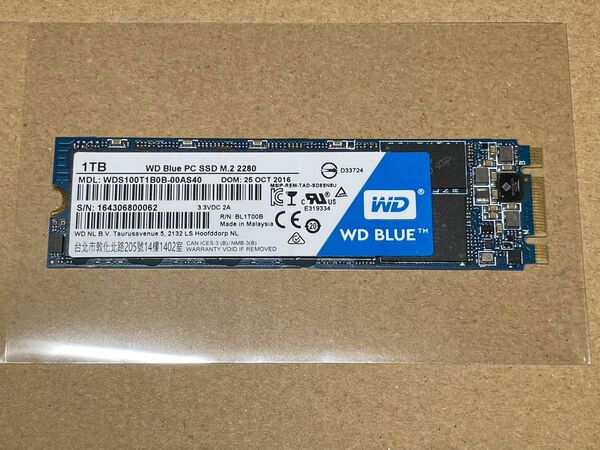WD Blue M.2 SATA 1TB SSD NGFF