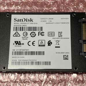 SanDisk SSD PLUS 240GB SATA 2.5インチ