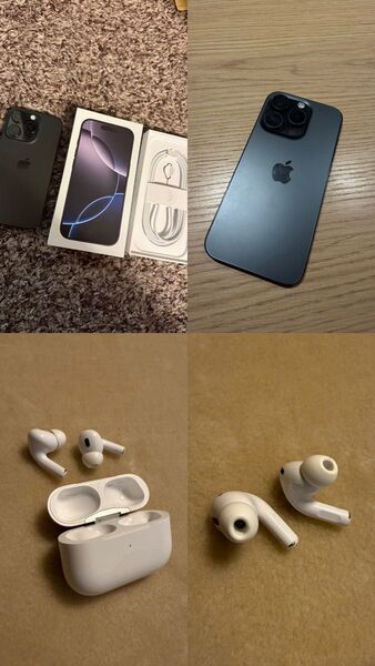 Apple iPhone15pro AirPods Pro 2点セット 新品未使用タイプC充電ケーブルセット