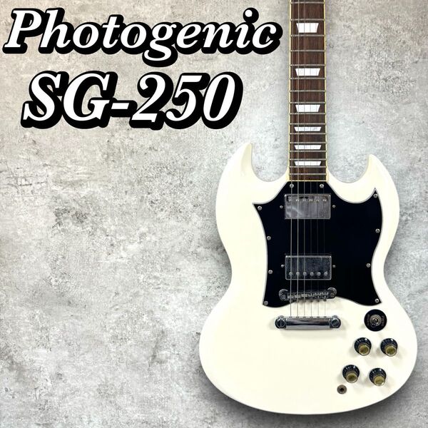 Photogenic SG-250 ホワイト エレキギター ソフトケース フォトジェニック