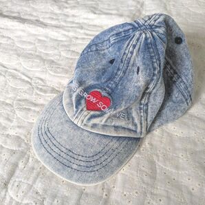 【zara キャップ ベビー】 キャップ アウトドア デニム 帽子 刺繍