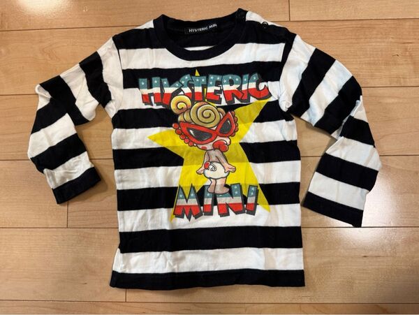 子供服 HYSTERIC MINI 90cm 長袖Tシャツ ボーダー 長袖