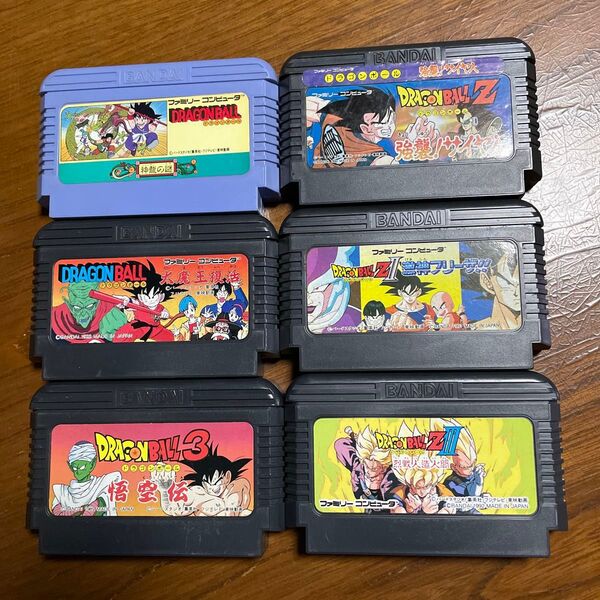 ファミコンソフト ドラゴンボール6本セット
