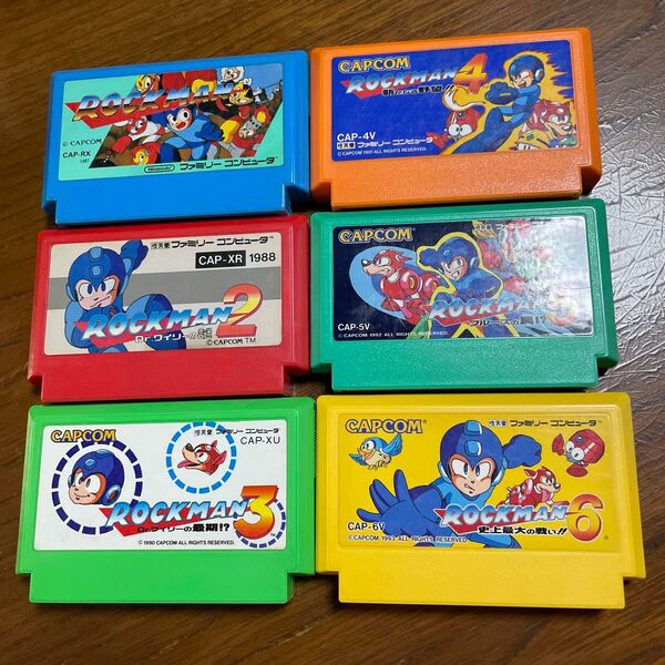 ファミコンソフト ロックマン123456セット