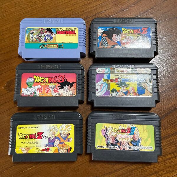 ファミコンソフト ドラゴンボールシリーズ6本セット