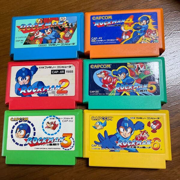 ファミコンソフト ロックマン123456セット
