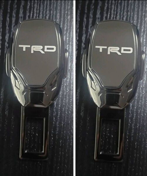 2個set TRDシートベルト延長バックルエンブレム プリウスToyota ハリアー アルファード トヨタ ライズ